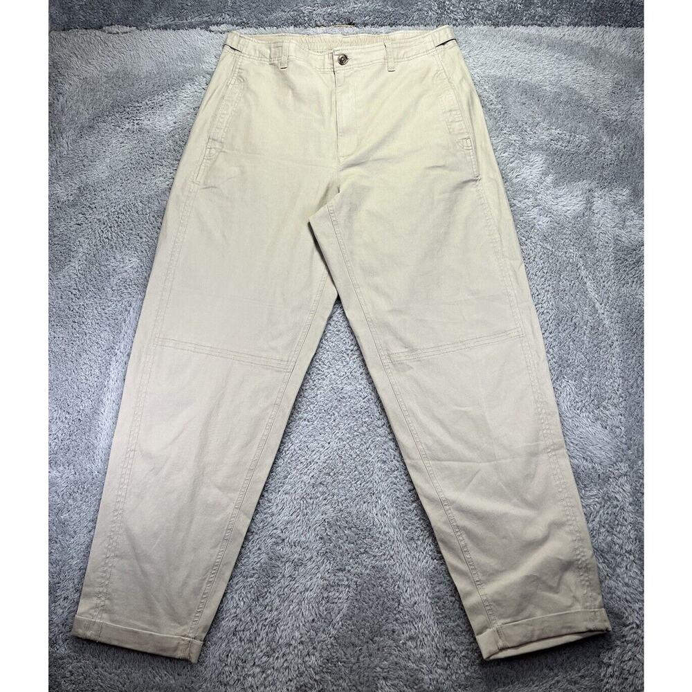 Old Navy Womens‎ Mens Pants Beige Xl Tall Adjustable Waist Stretch Cotton Blend